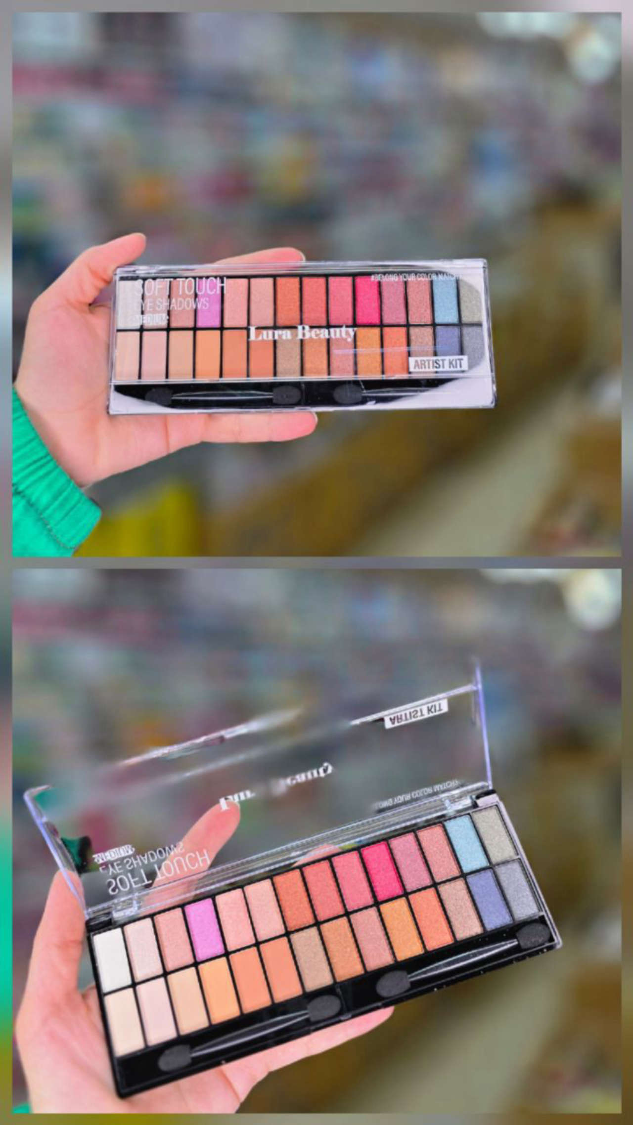 پالت سایه ۲۸ رنگ lura beauty